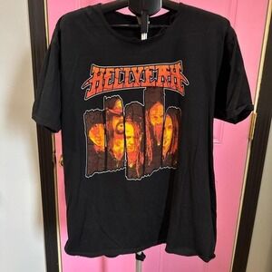 Hellyeah Band Graphic T-Shirt Mens 2XL Black Short Sleeve Heavy Metal Rock Tee